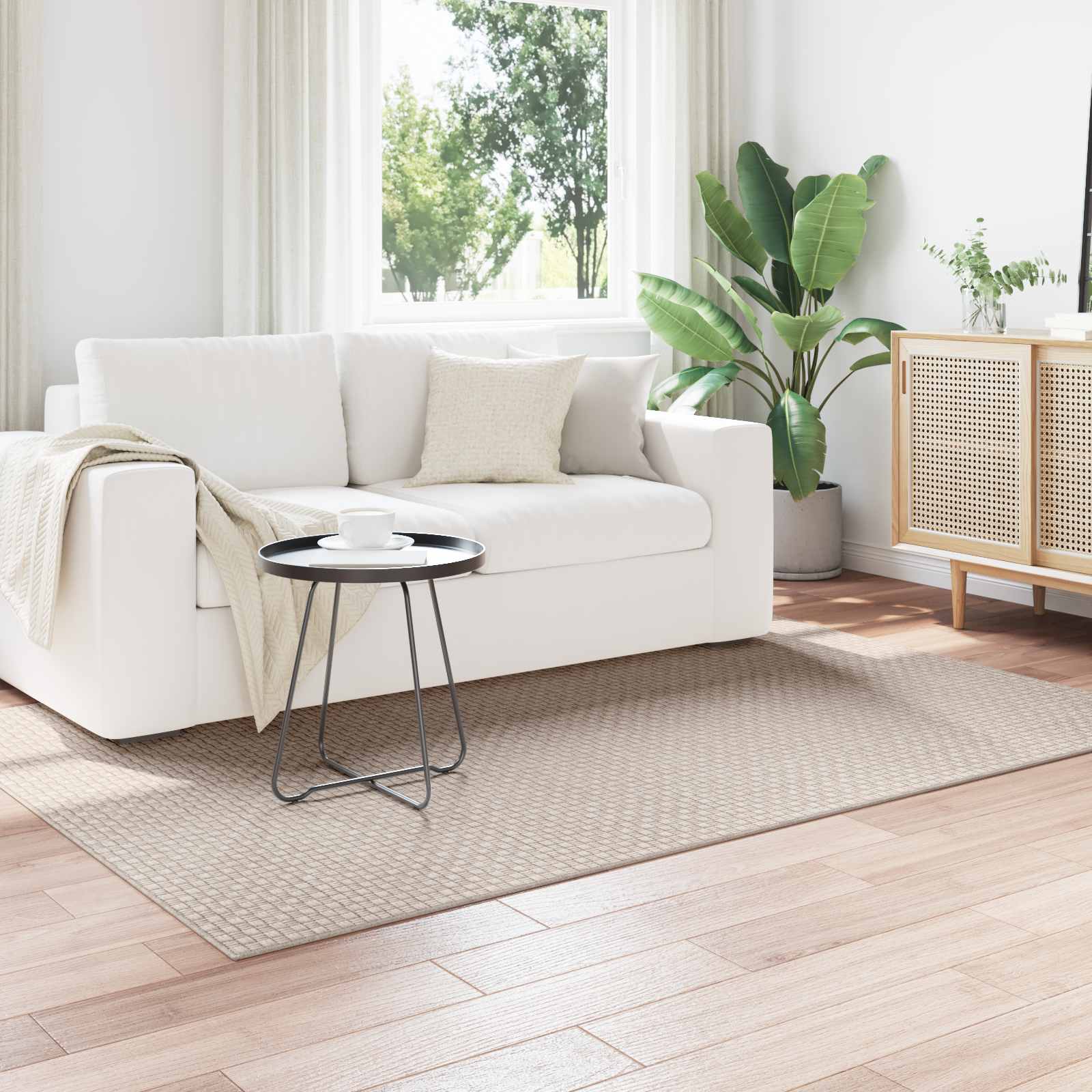 Bereichsteppiche Rechtwinklig FARO Creme 230 x 160 cm Polyester