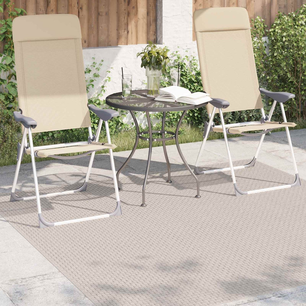Bereichsteppiche Quadratisch FARO Creme 120 x 120 cm Polyester
