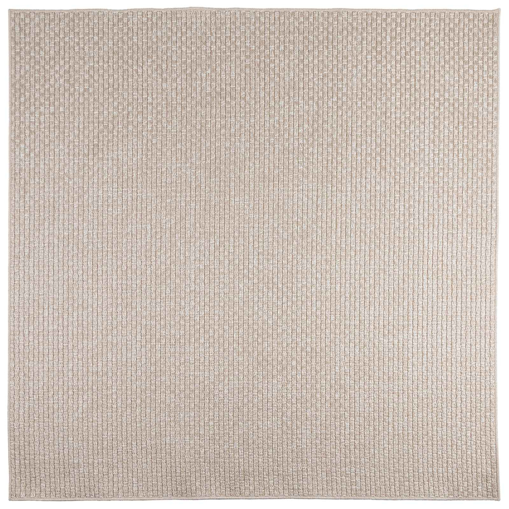 Bereichsteppiche Quadratisch FARO Creme 120 x 120 cm Polyester