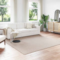 Bereichsteppiche Quadratisch FARO Creme 240 x 240 cm Polyester