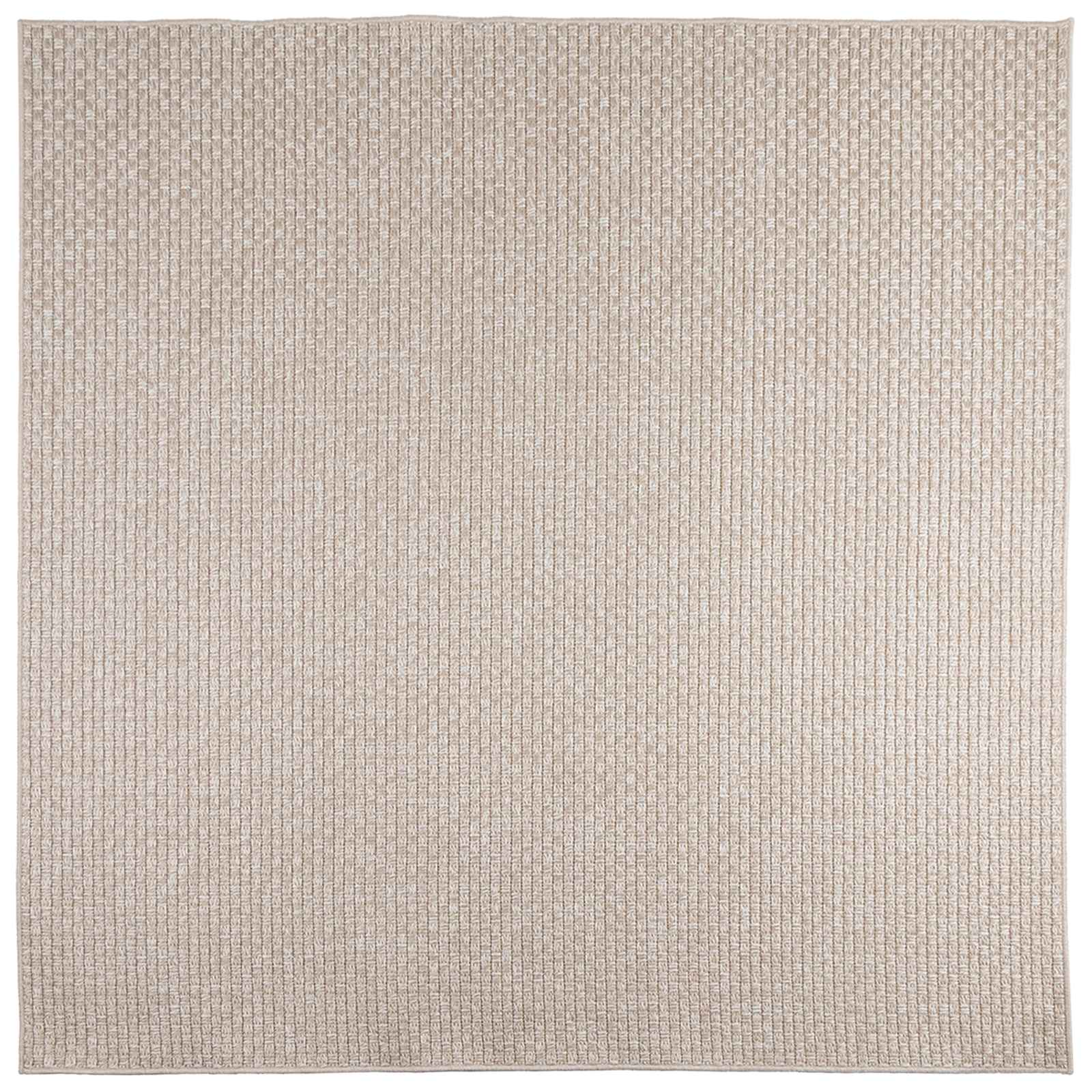 Bereichsteppiche Quadratisch FARO Creme 240 x 240 cm Polyester