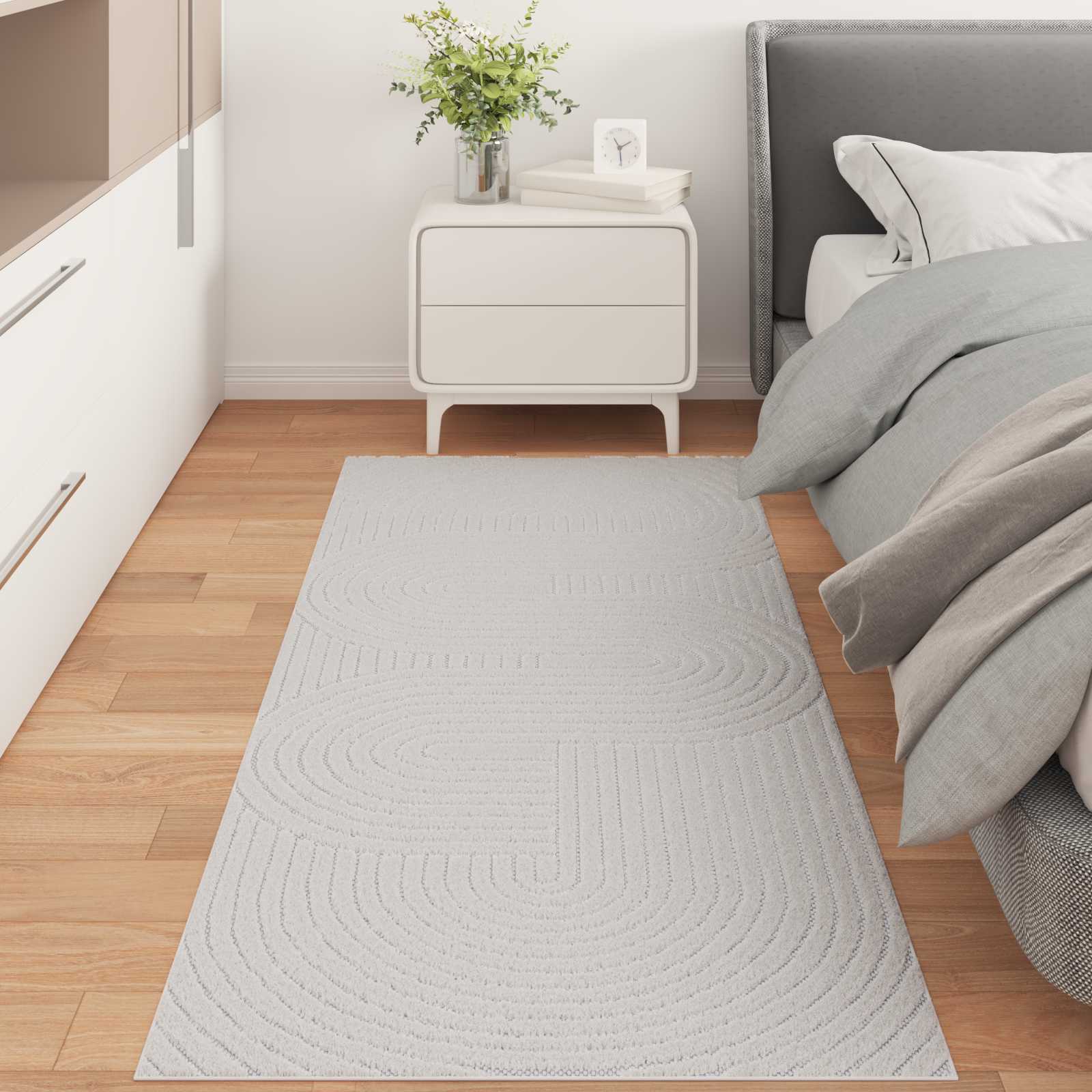 Bereichsteppiche PALMERAS Creme 150 x 80 cm Polyester