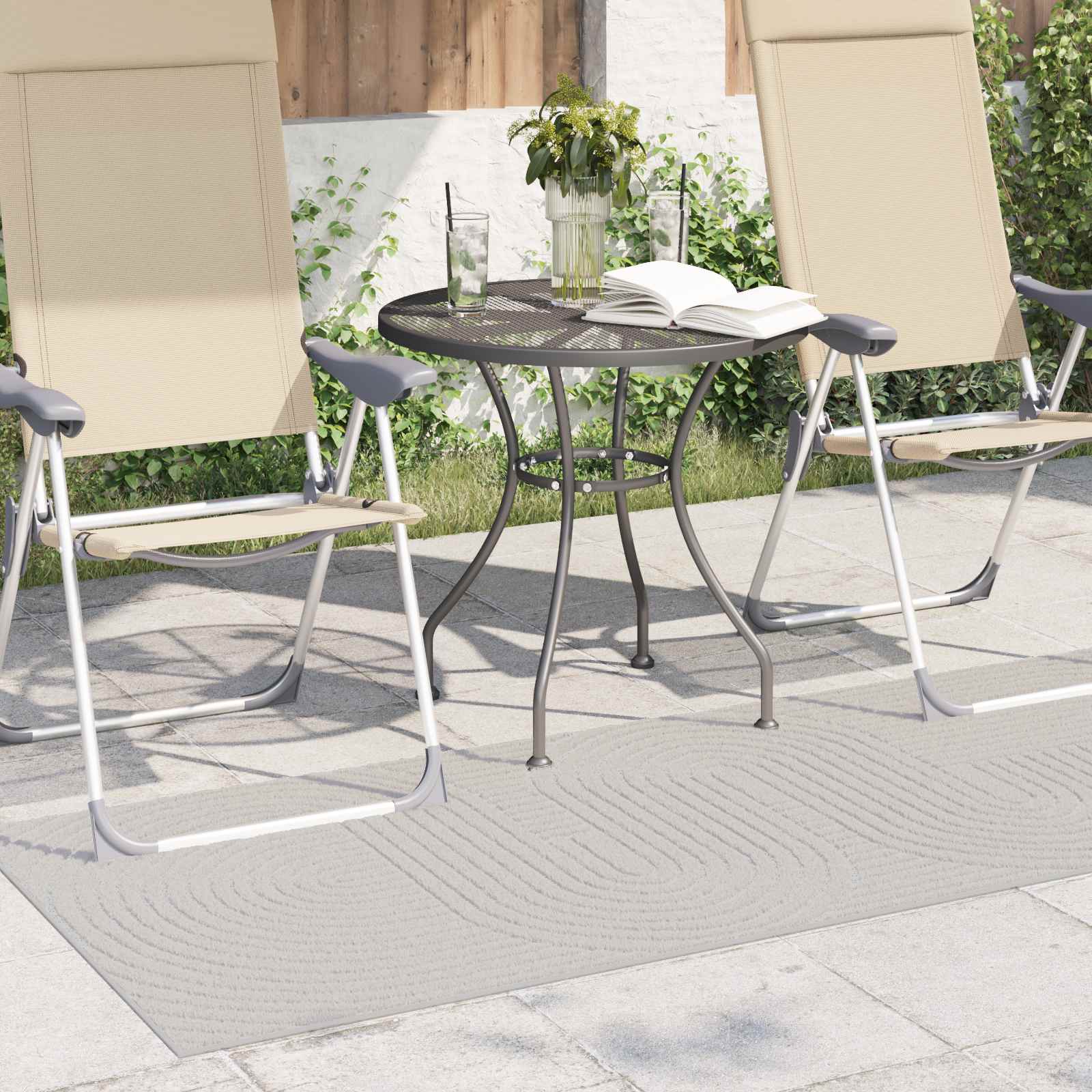 Bereichsteppiche PALMERAS Creme 150 x 80 cm Polyester