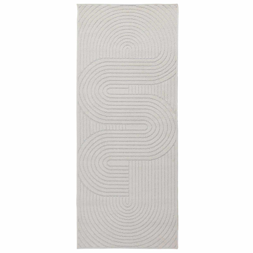 Bereichsteppiche PALMERAS Creme 200 x 80 cm Polyester