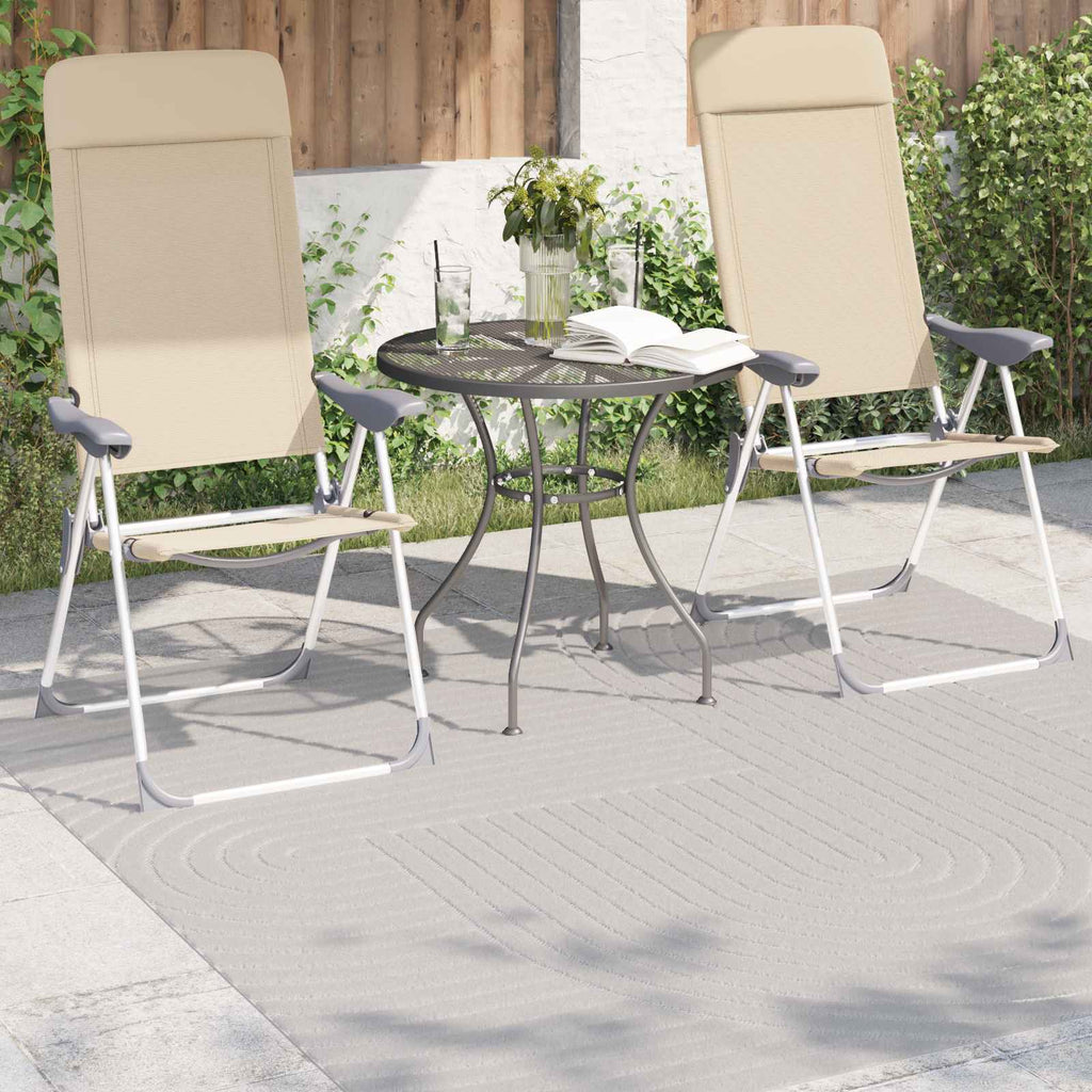 Bereichsteppiche PALMERAS Creme 120 x 120 cm Polyester