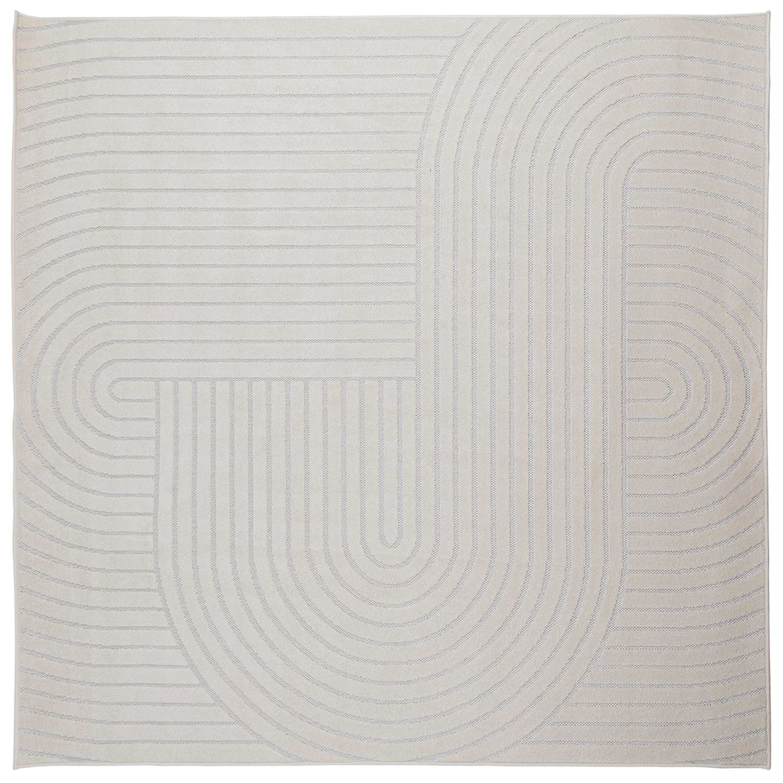 Bereichsteppiche PALMERAS Creme 120 x 120 cm Polyester