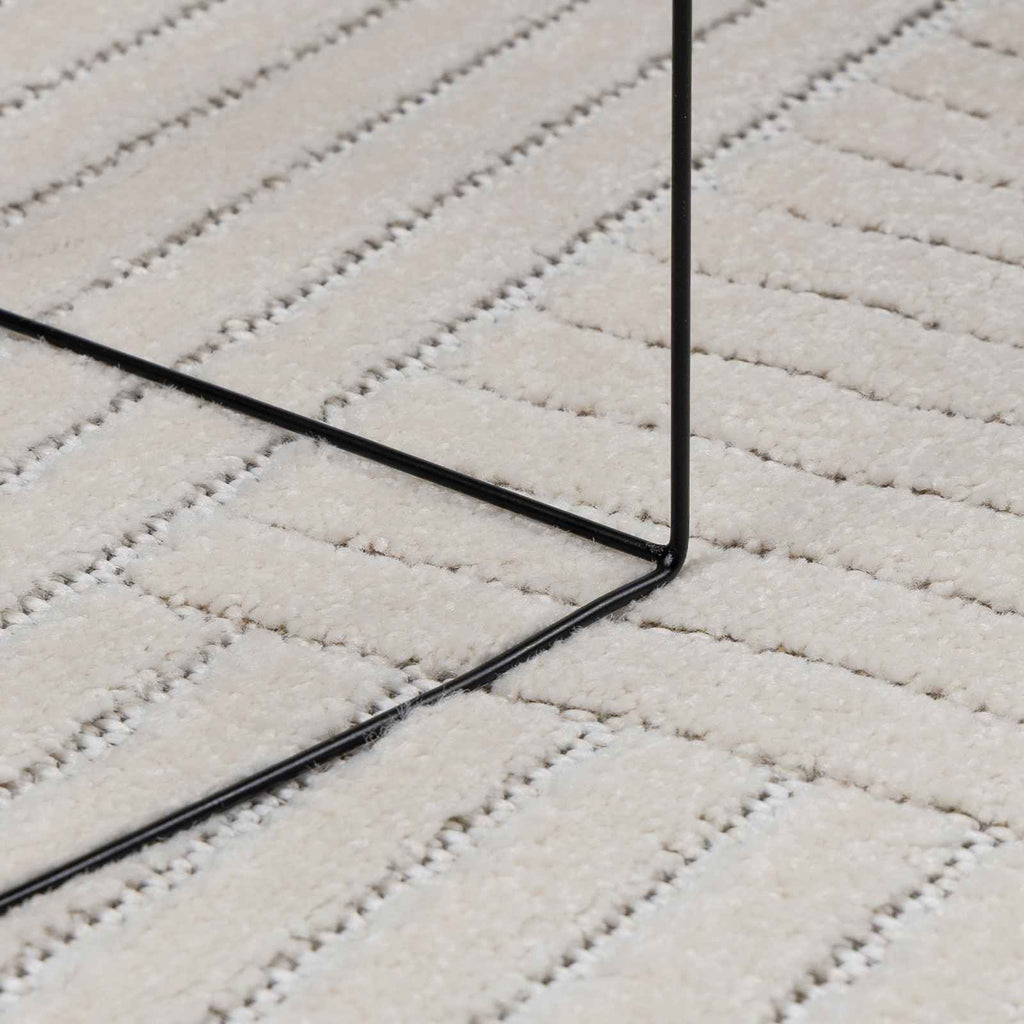Bereichsteppiche PALMERAS Creme 200 x 200 cm Polyester