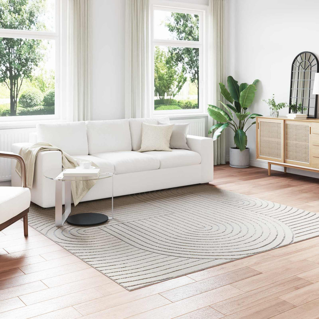 Bereichsteppiche PALMERAS Creme 240 x 240 cm Polyester
