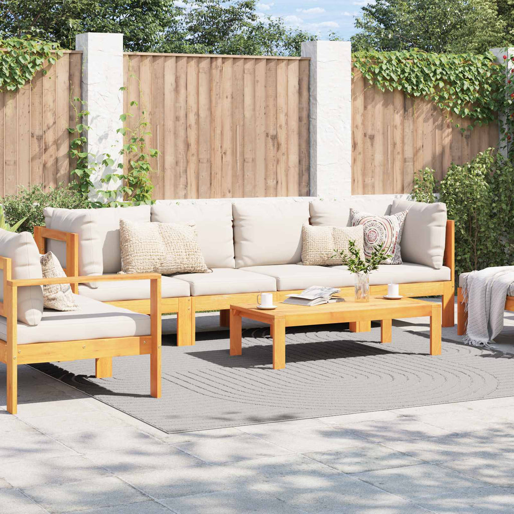 Bereichsteppiche PALMERAS Creme 240 x 240 cm Polyester