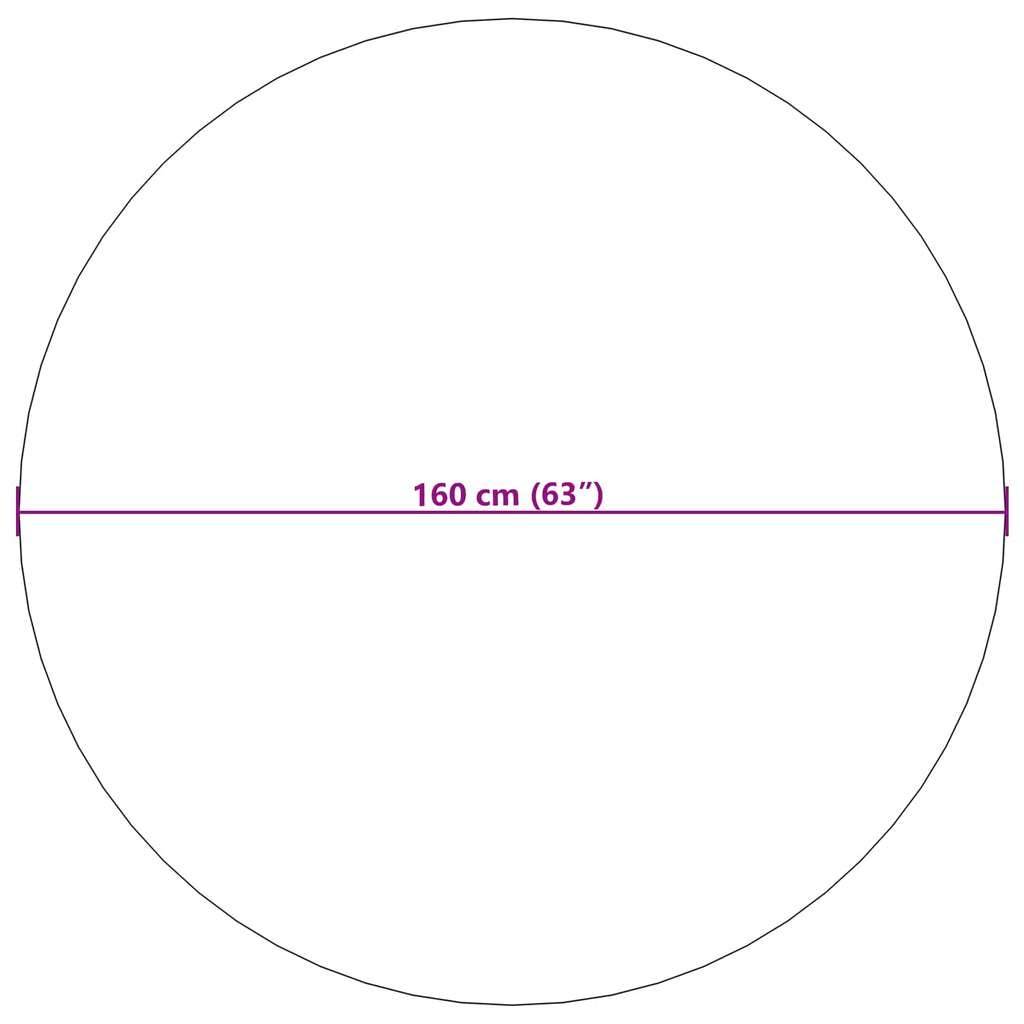 Bereichsteppiche Rund PALMERAS Creme Ø 160 CM Polyester