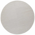 Bereichsteppiche Rund PALMERAS Creme Ø 160 CM Polyester