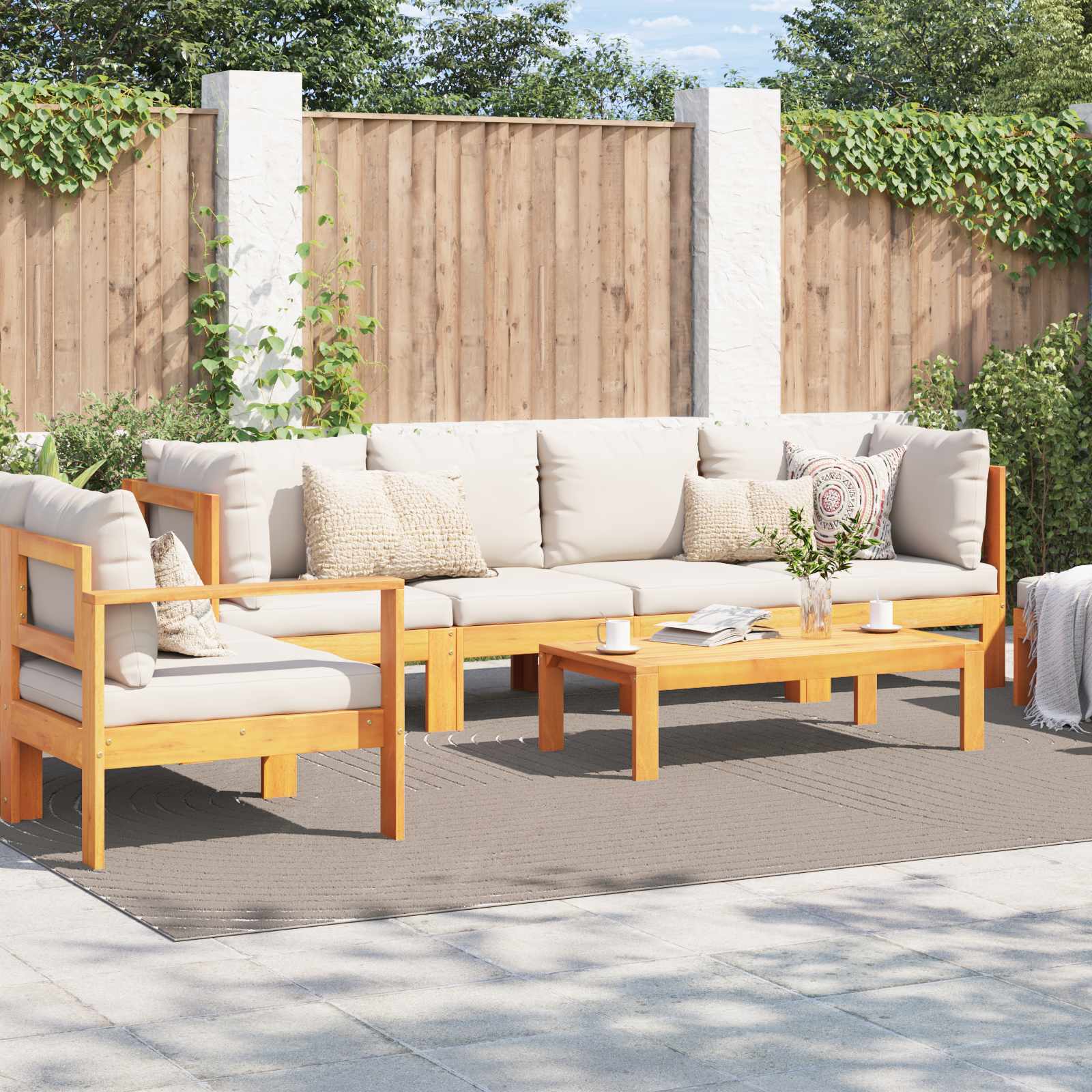 Bereichsteppiche PALMERAS Beige 280 x 200 cm Polyester