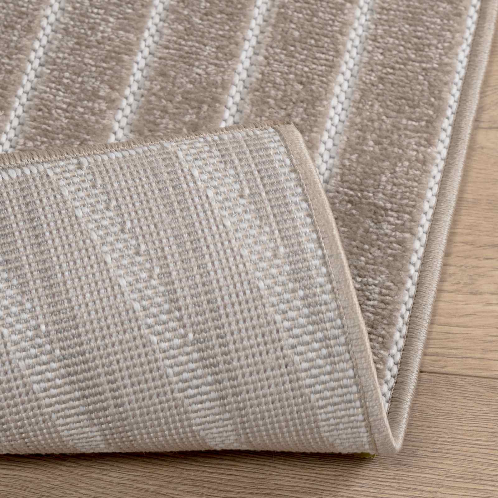 Bereichsteppiche PALMERAS Beige 120 x 120 cm Polyester