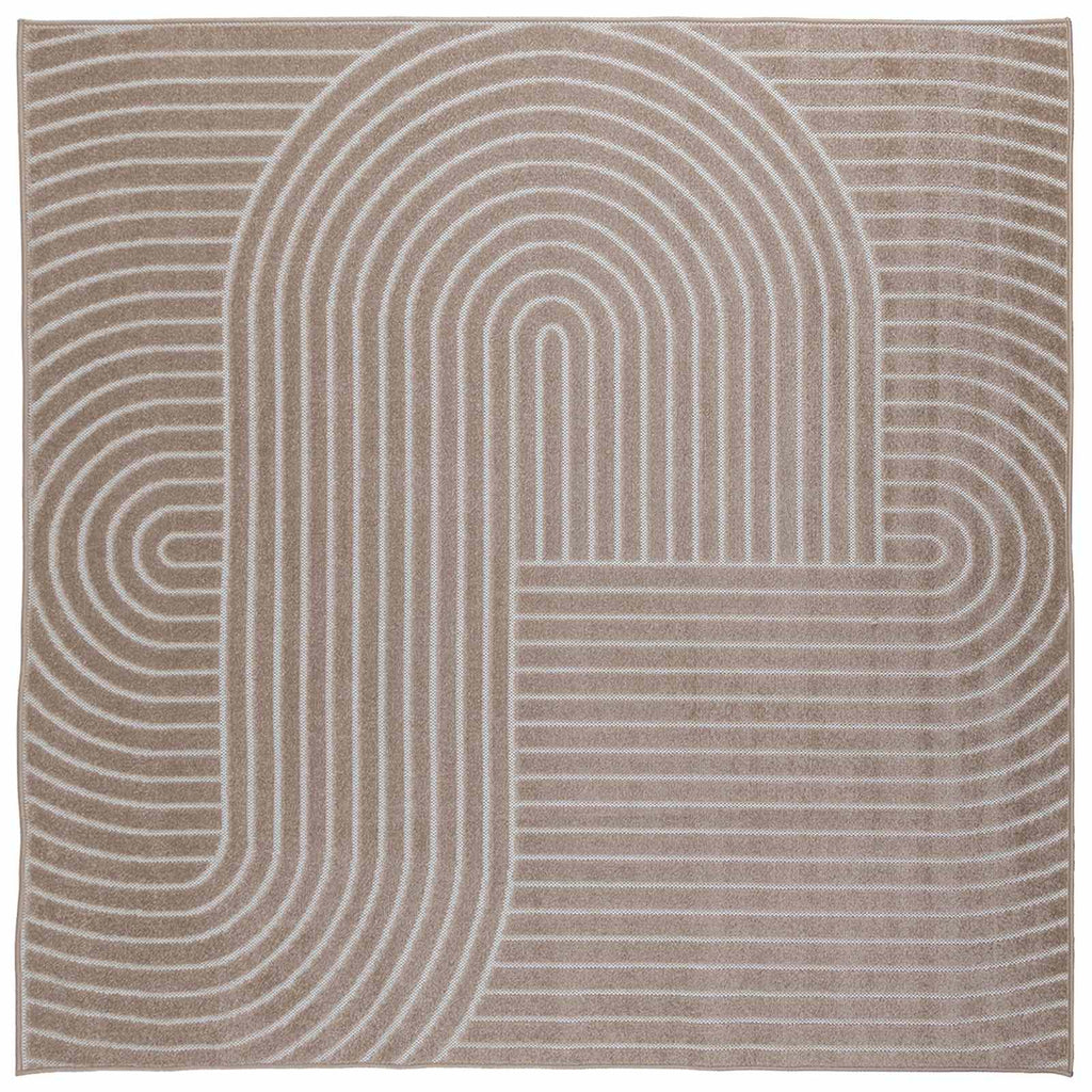 Bereichsteppiche PALMERAS Beige 240 x 240 cm Polyester