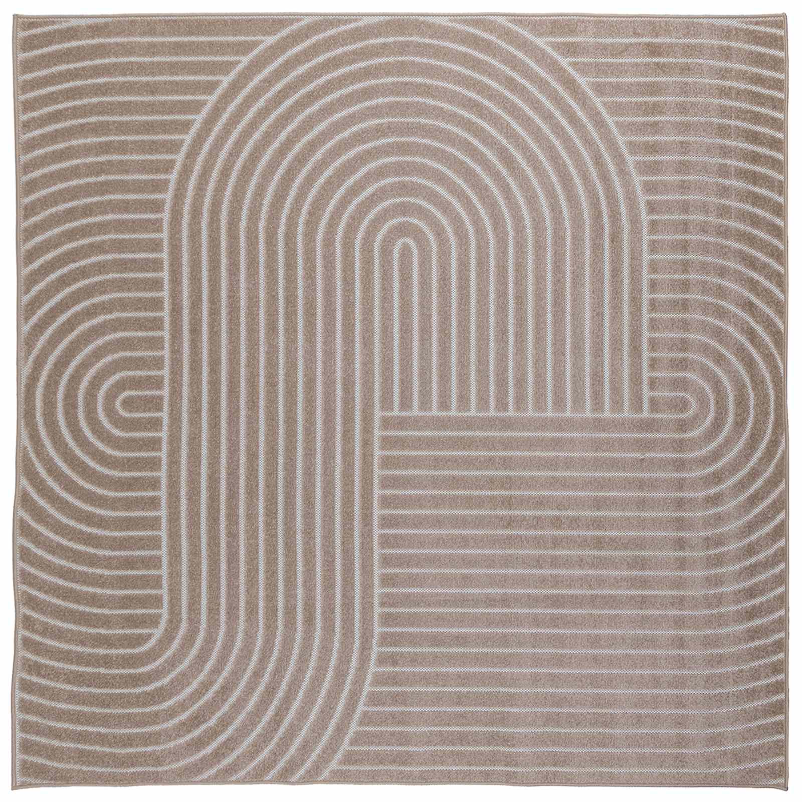 Bereichsteppiche PALMERAS Beige 240 x 240 cm Polyester
