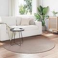 Bereichsteppiche Rund PALMERAS Beige Ø 160 CM Polyester