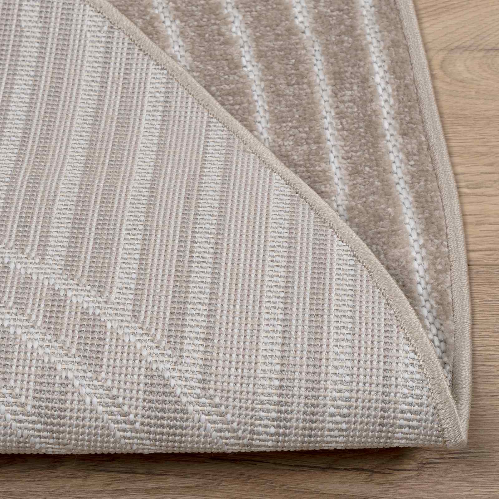 Bereichsteppiche Rund PALMERAS Beige Ø 200 CM Polyester