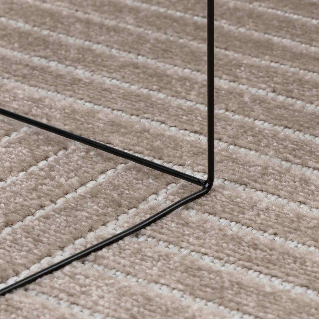 Bereichsteppiche Rund PALMERAS Beige Ø 200 CM Polyester