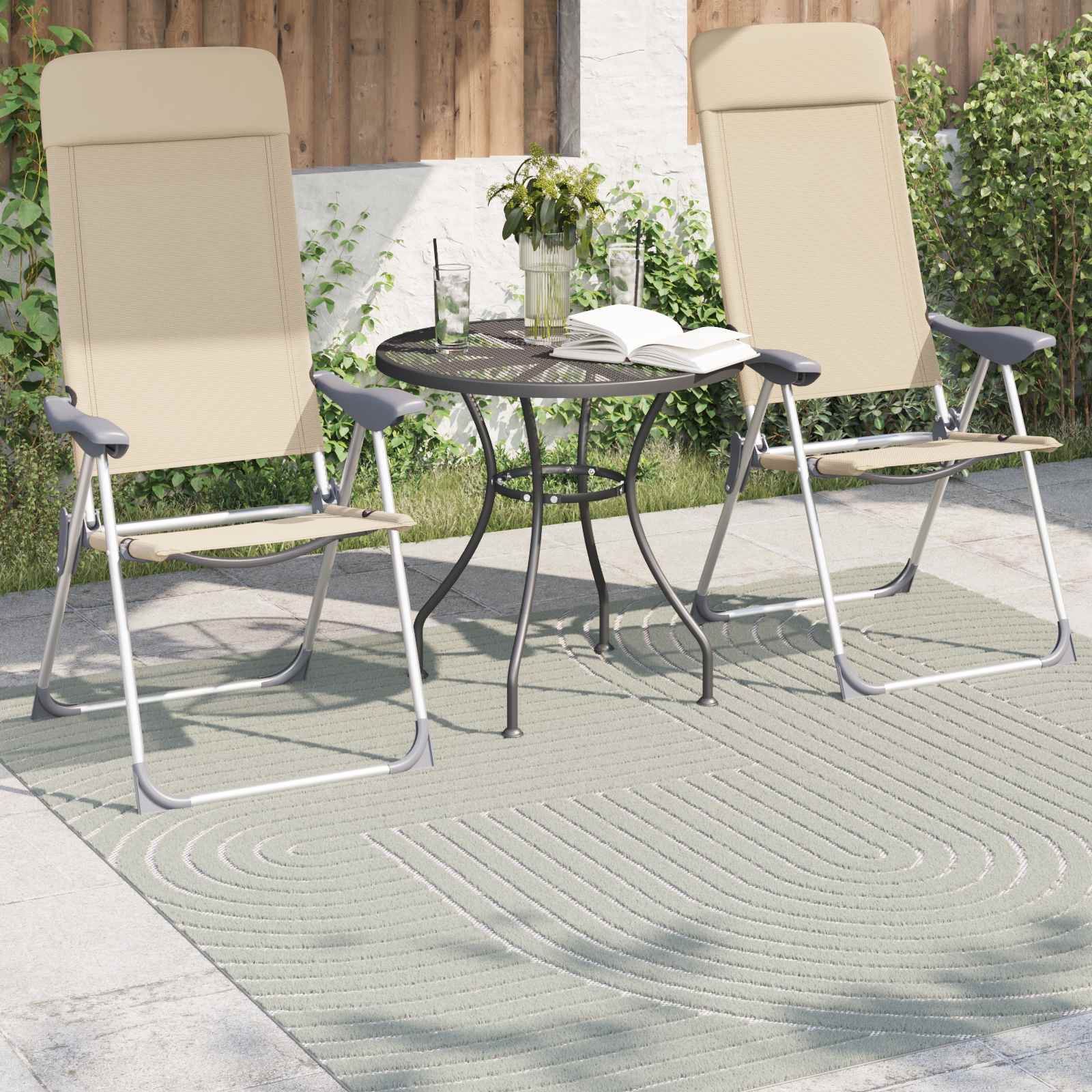 Bereichsteppiche PALMERAS Grün 200 x 200 cm Polyester