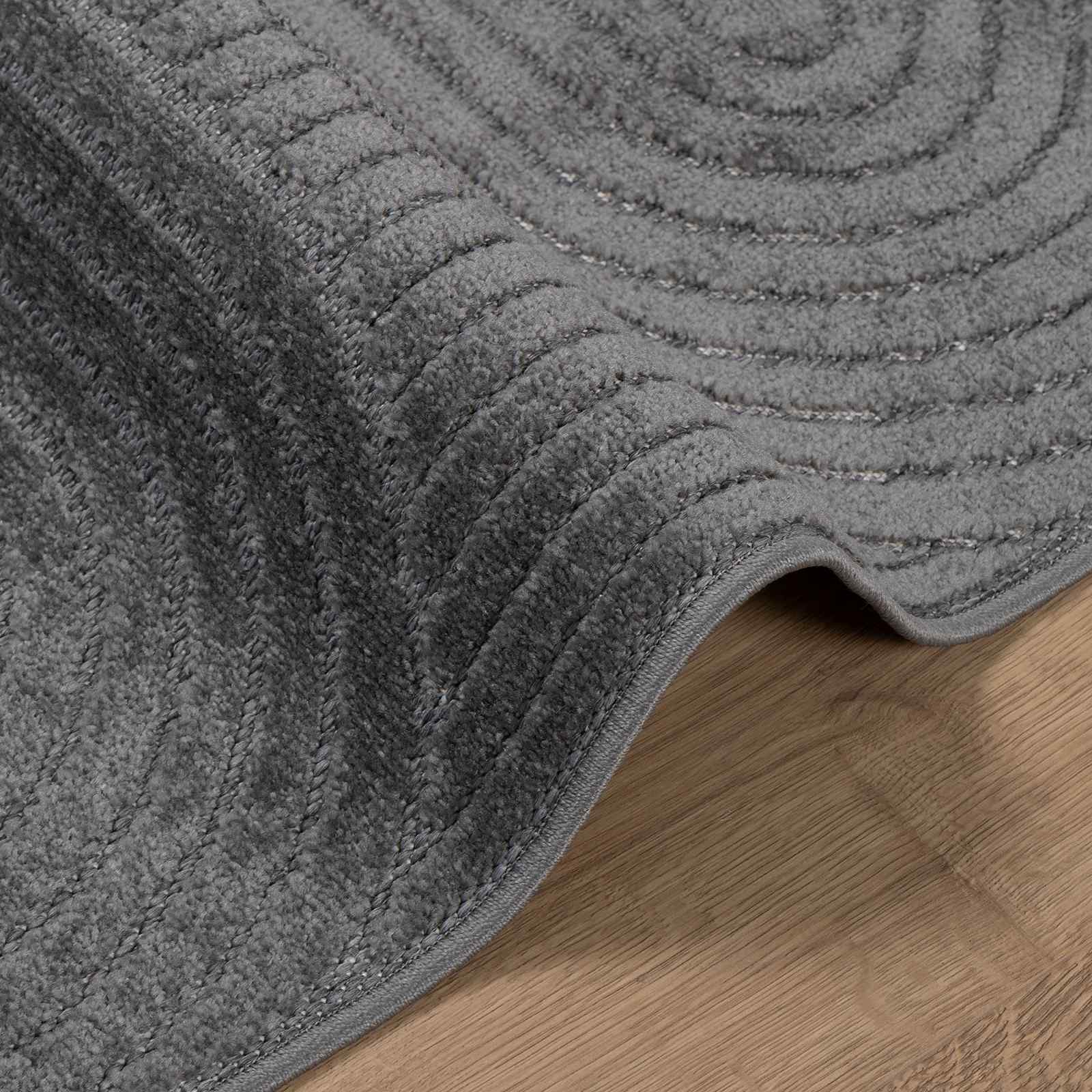 Bereichsteppiche PALMERAS Anthrazit 170 x 120 cm Polyester