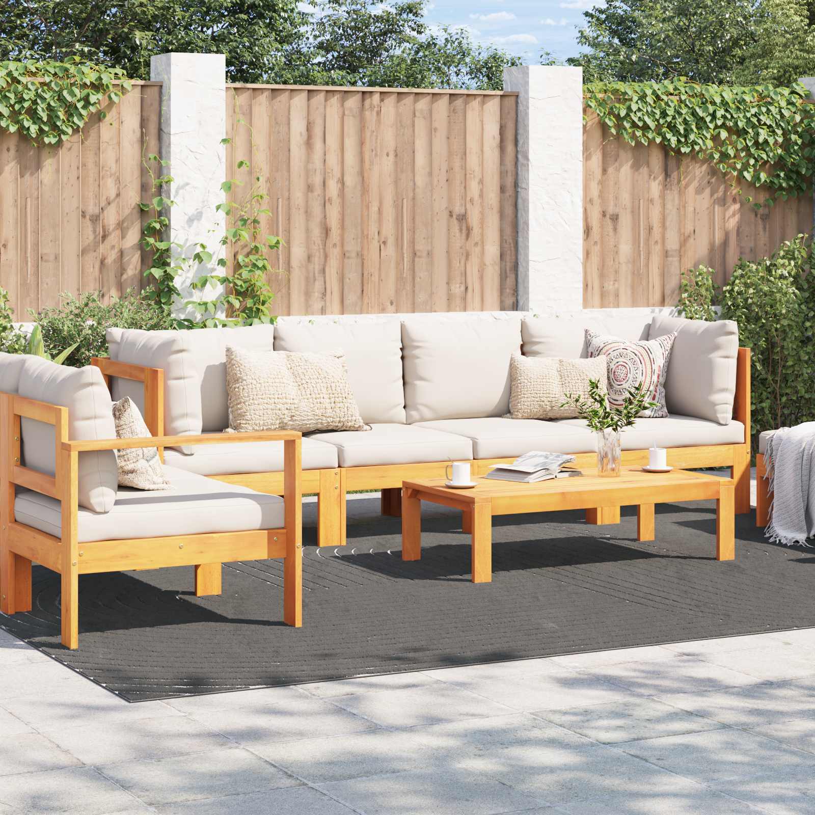 Bereichsteppiche PALMERAS Anthrazit 340 x 240 cm Polyester