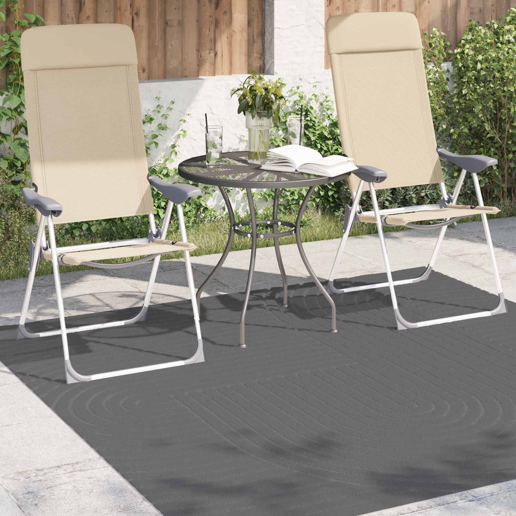 Bereichsteppiche PALMERAS Anthrazit 120 x 120 cm Polyester