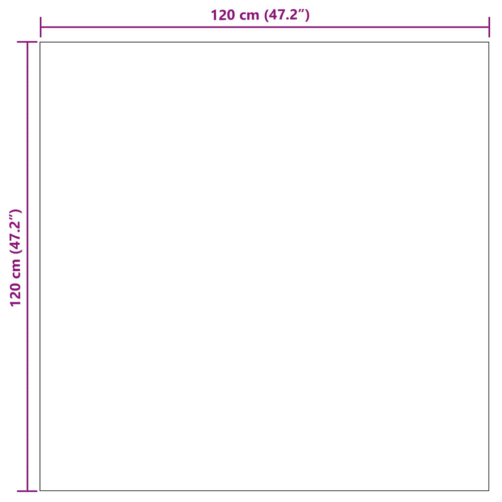 Bereichsteppiche PALMERAS Anthrazit 120 x 120 cm Polyester