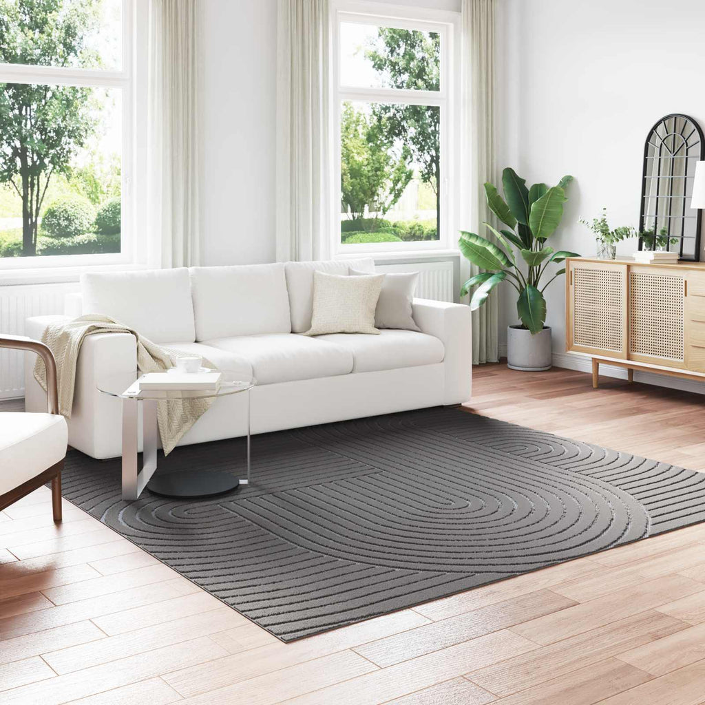 Bereichsteppiche PALMERAS Anthrazit 240 x 240 cm Polyester