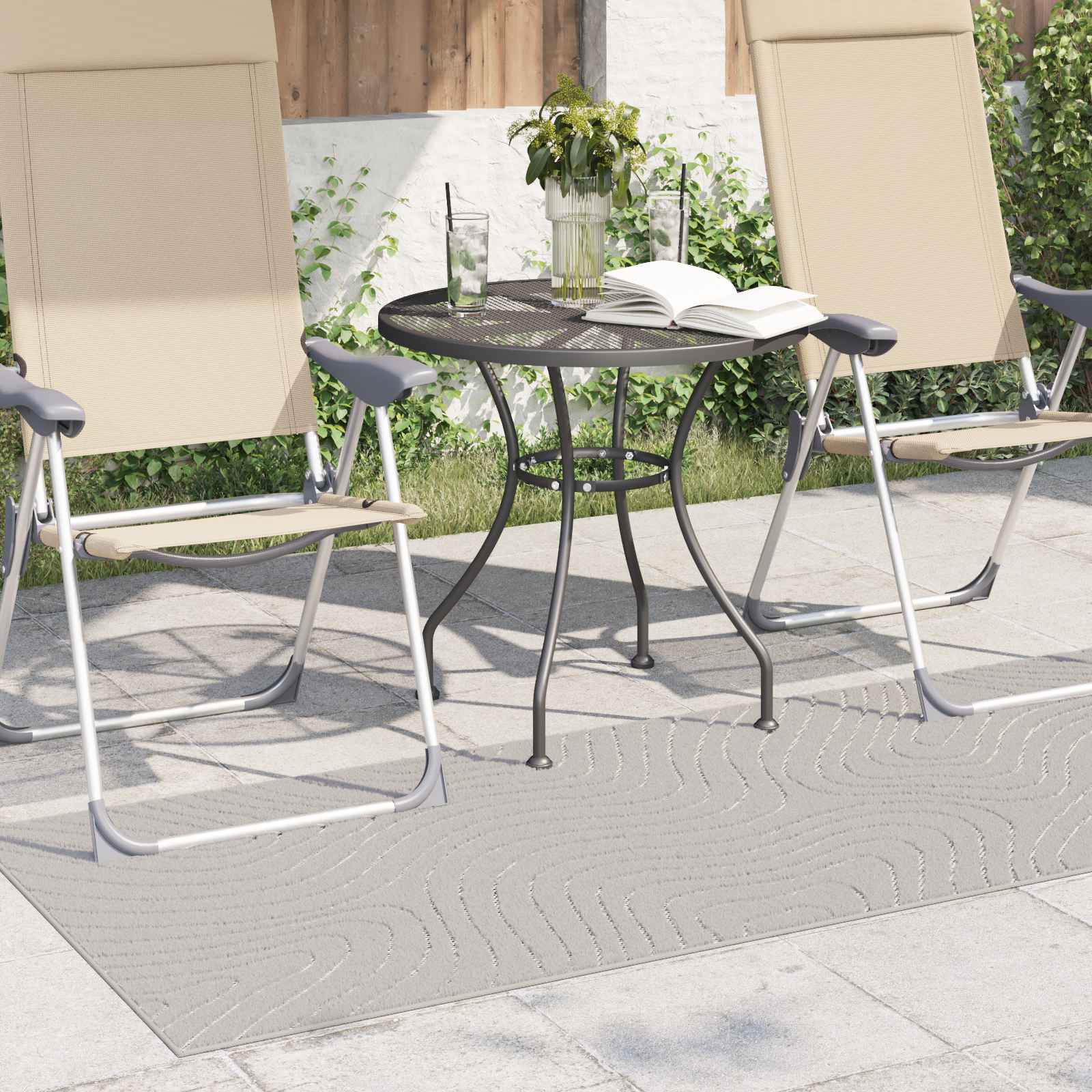 Bereichsteppiche PALMERAS Creme 150 x 80 cm Polyester