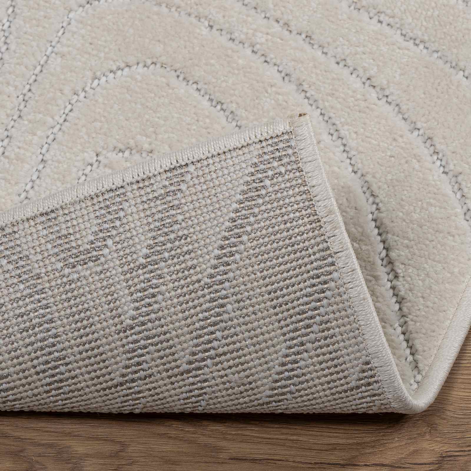 Bereichsteppiche PALMERAS Creme 200 x 80 cm Polyester