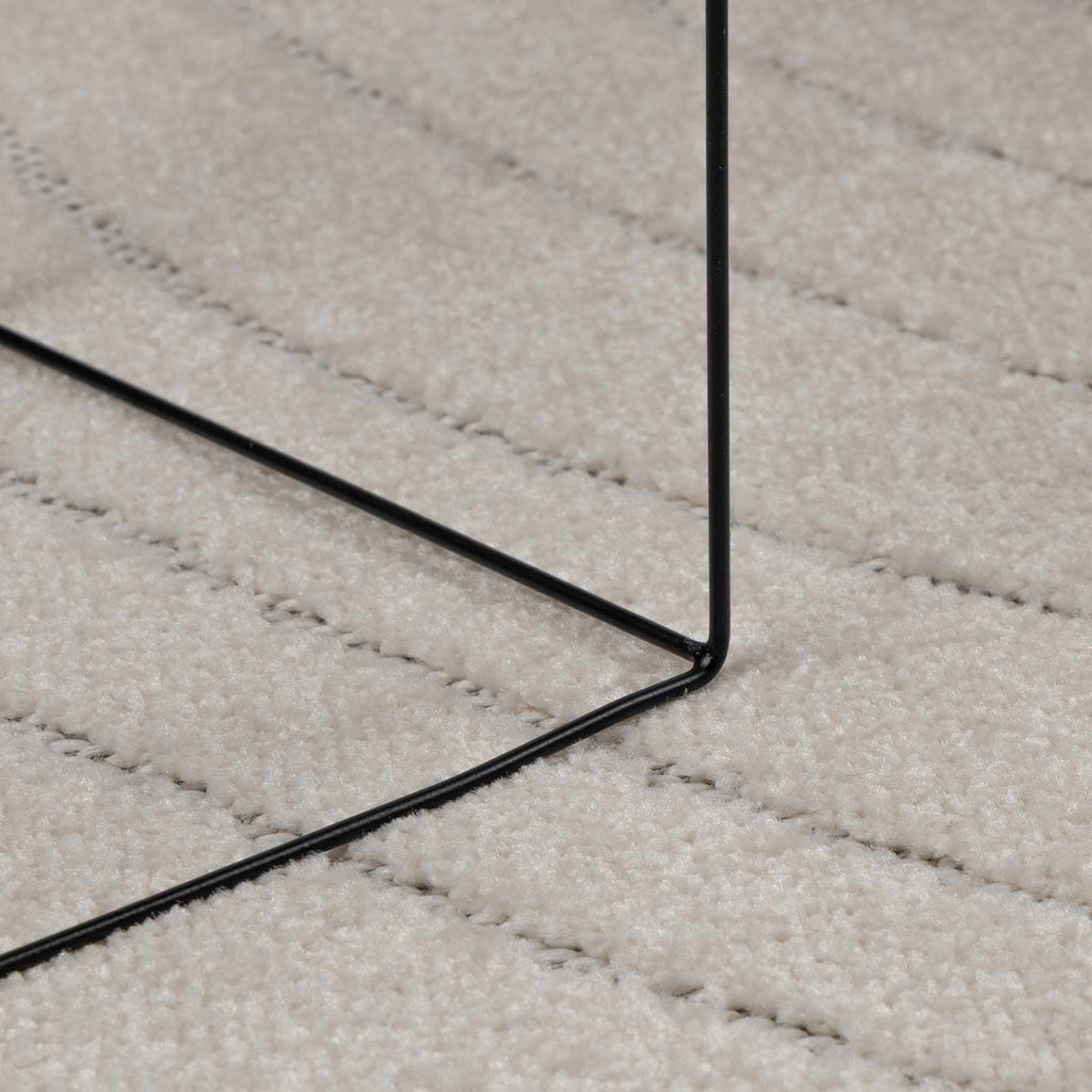 Bereichsteppiche PALMERAS Creme 240 x 240 cm Polyester