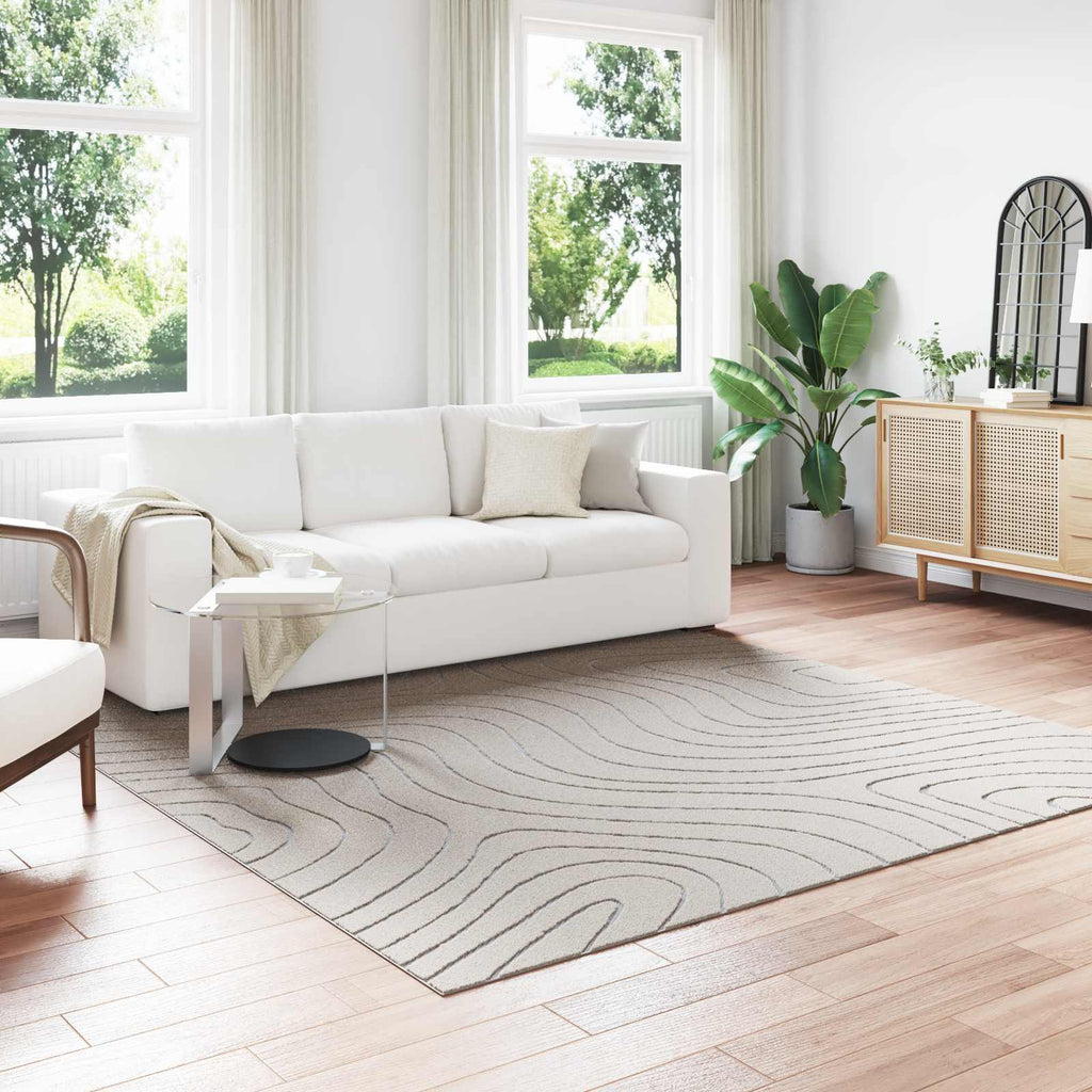 Bereichsteppiche PALMERAS Creme 240 x 240 cm Polyester