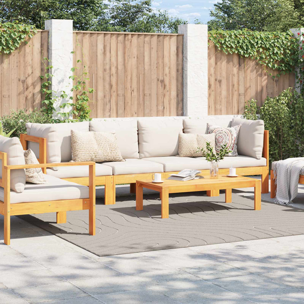 Bereichsteppiche PALMERAS Creme 240 x 240 cm Polyester