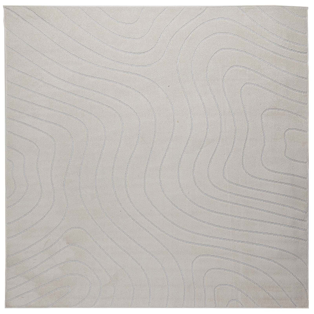 Bereichsteppiche PALMERAS Creme 240 x 240 cm Polyester