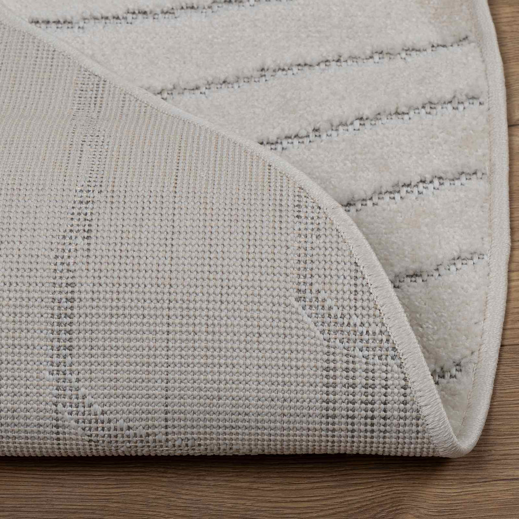 Bereichsteppiche Rund PALMERAS Creme Ø 120 CM Polyester