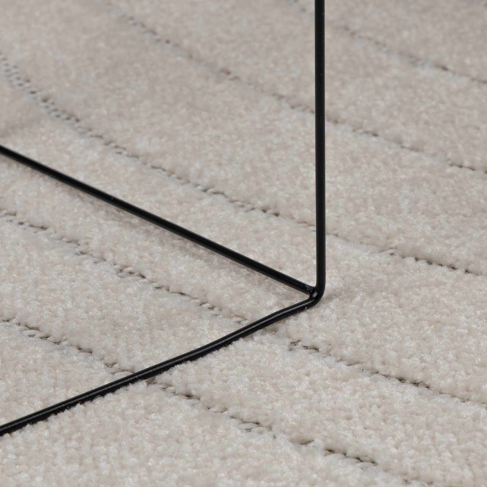Bereichsteppiche Rund PALMERAS Creme Ø 120 CM Polyester