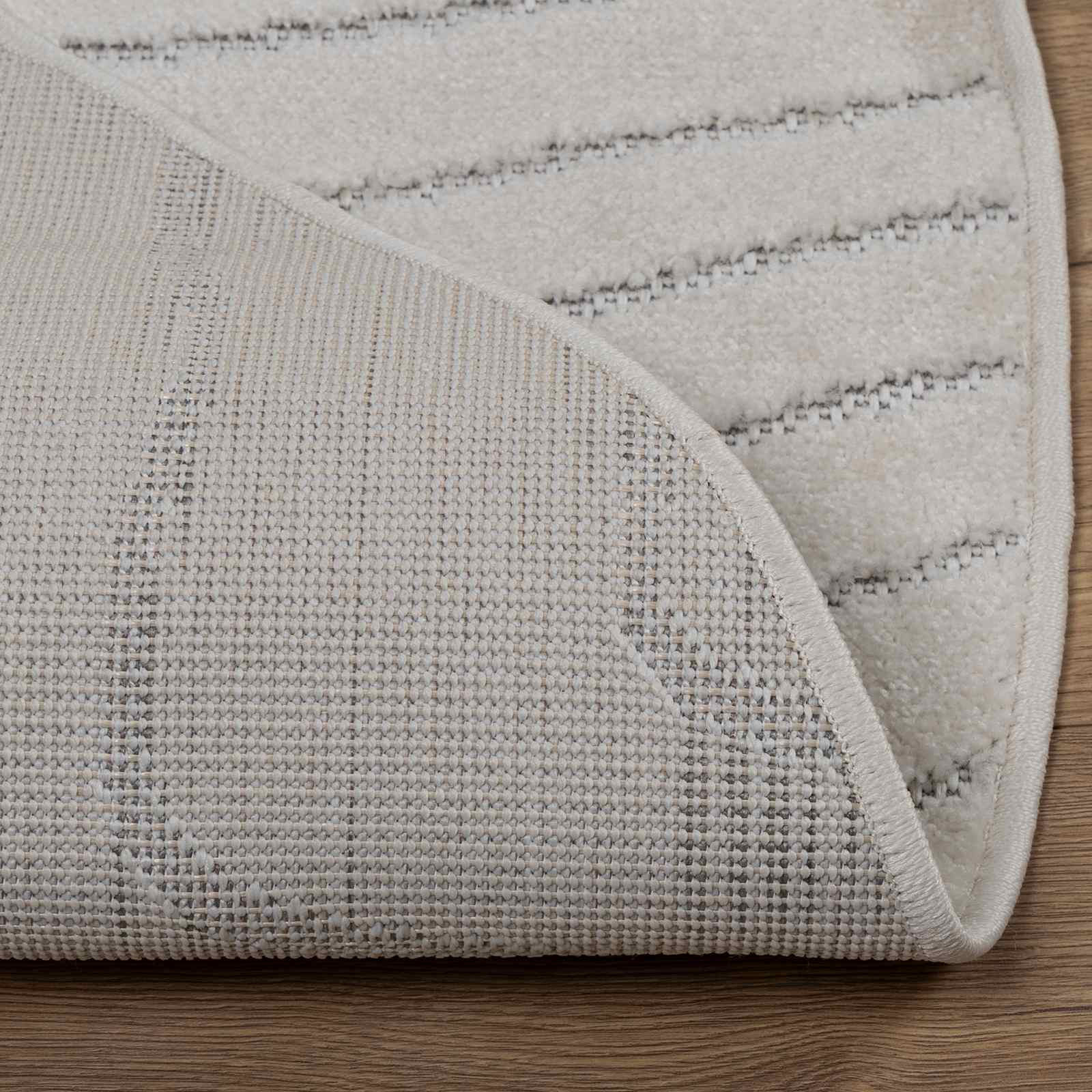 Bereichsteppiche Rund PALMERAS Creme Ø 200 CM Polyester