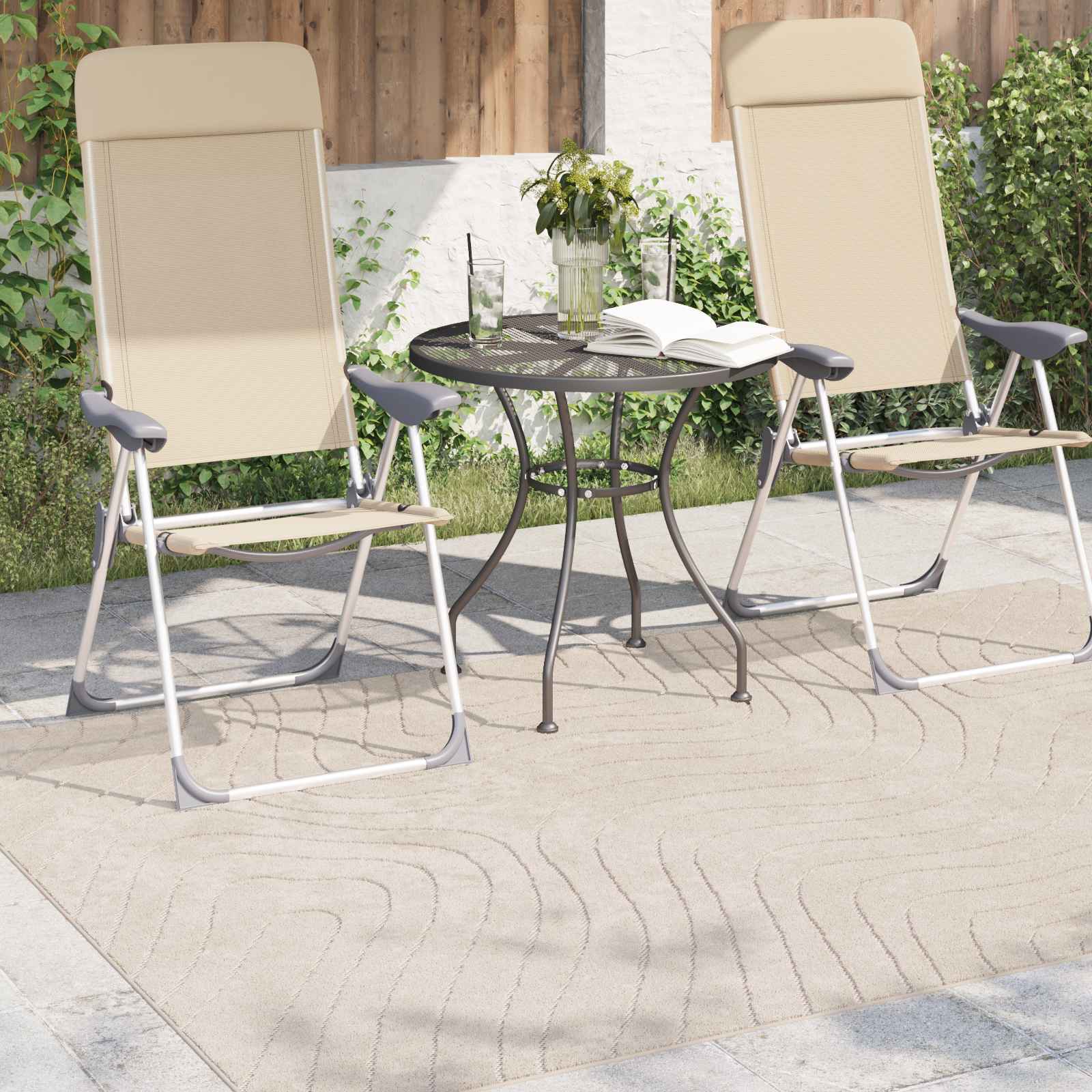 Bereichsteppiche PALMERAS Beige 140 x 200 cm Polyester