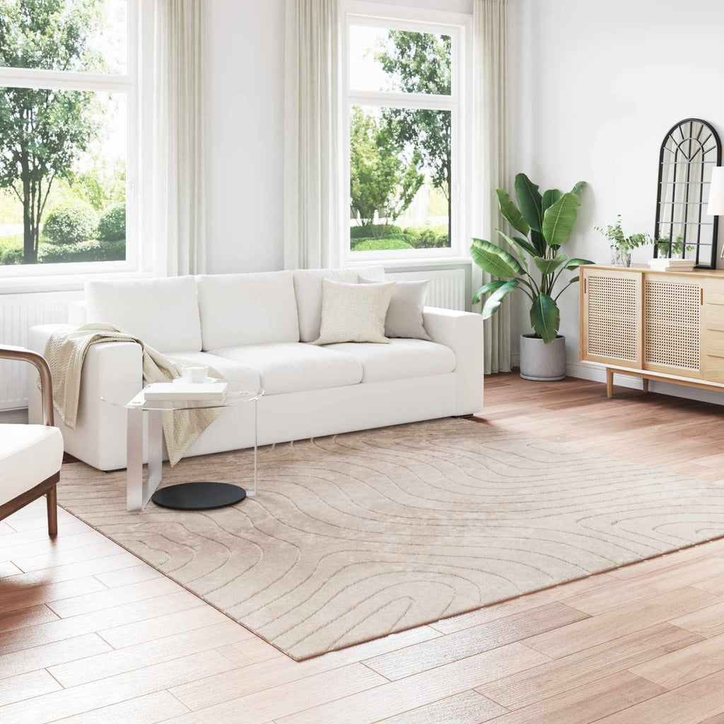 Bereichsteppiche PALMERAS Beige 240 x 240 cm Polyester