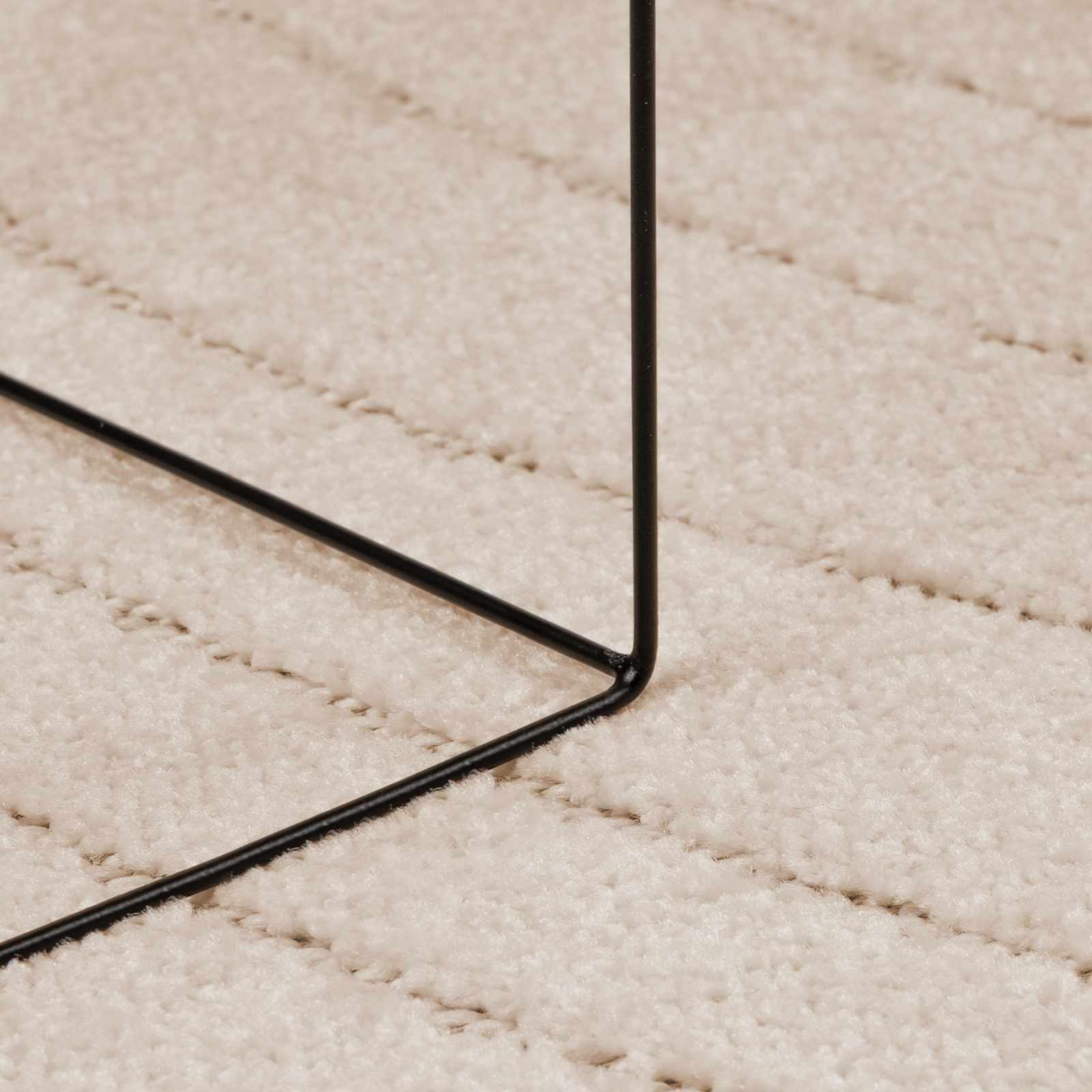 Bereichsteppiche Rund PALMERAS Beige Ø 120 CM Polyester