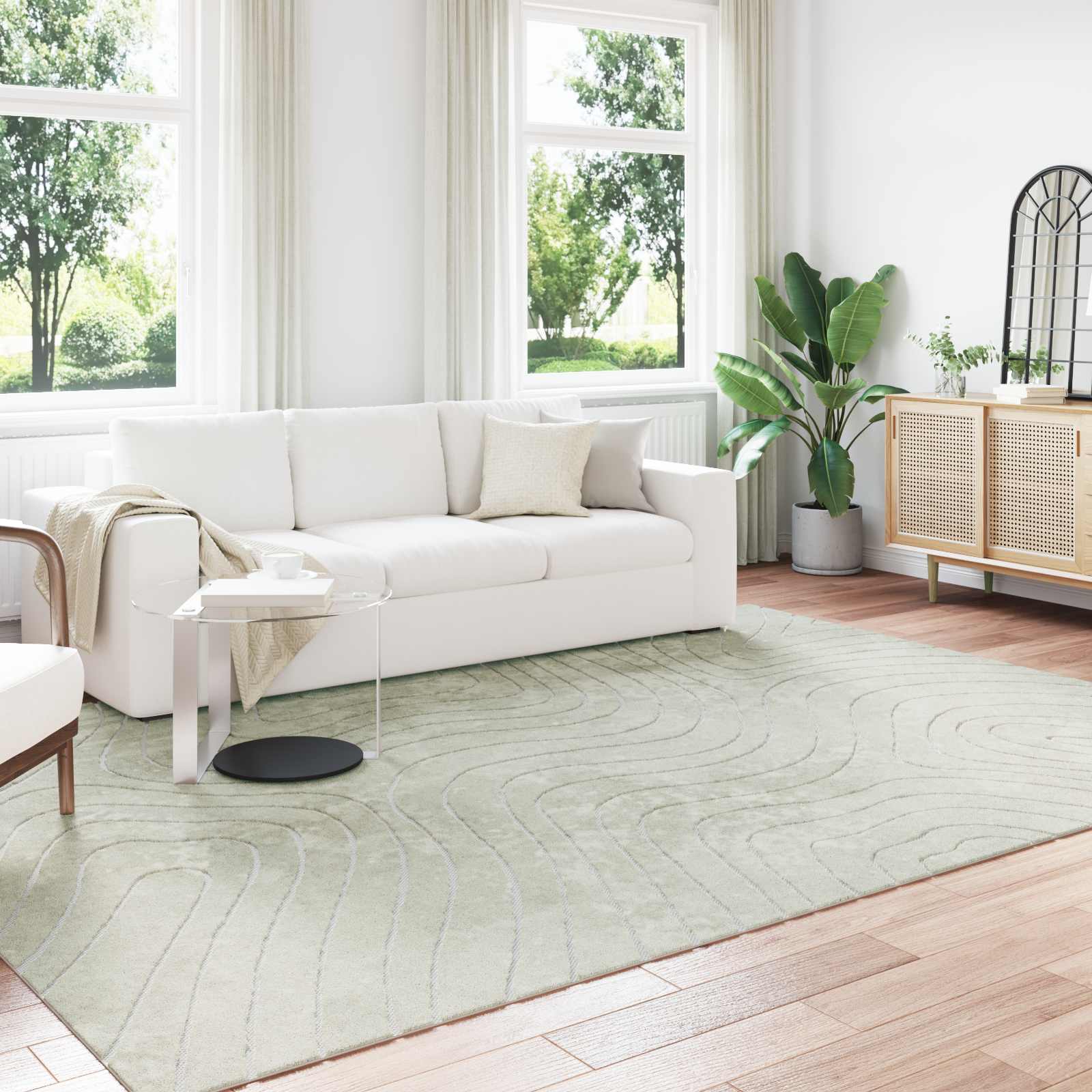 Bereichsteppiche PALMERAS Grün 200 x 280 cm Polyester