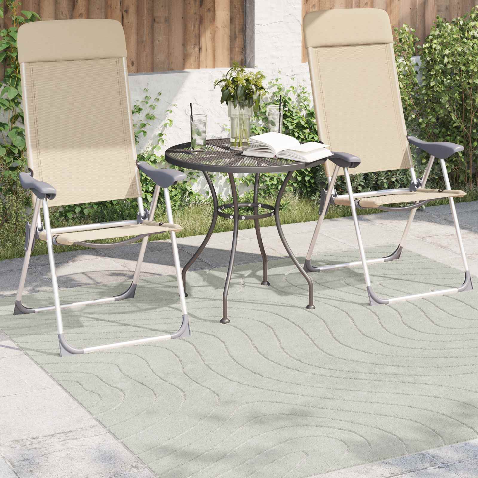Bereichsteppiche PALMERAS Grün 120 x 120 cm Polyester