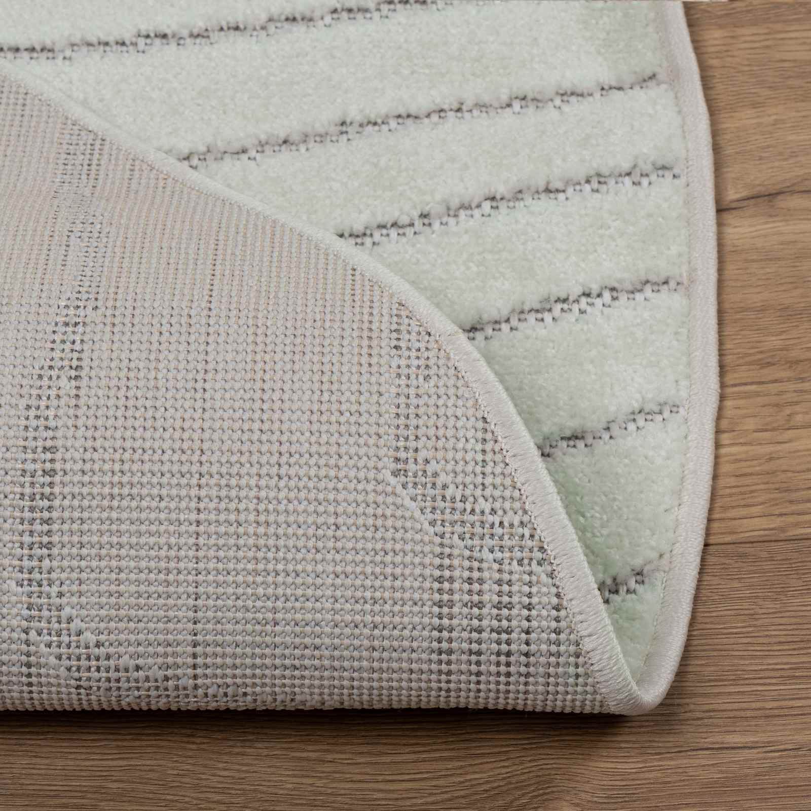 Bereichsteppiche Rund PALMERAS Grün Ø 120 CM Polyester
