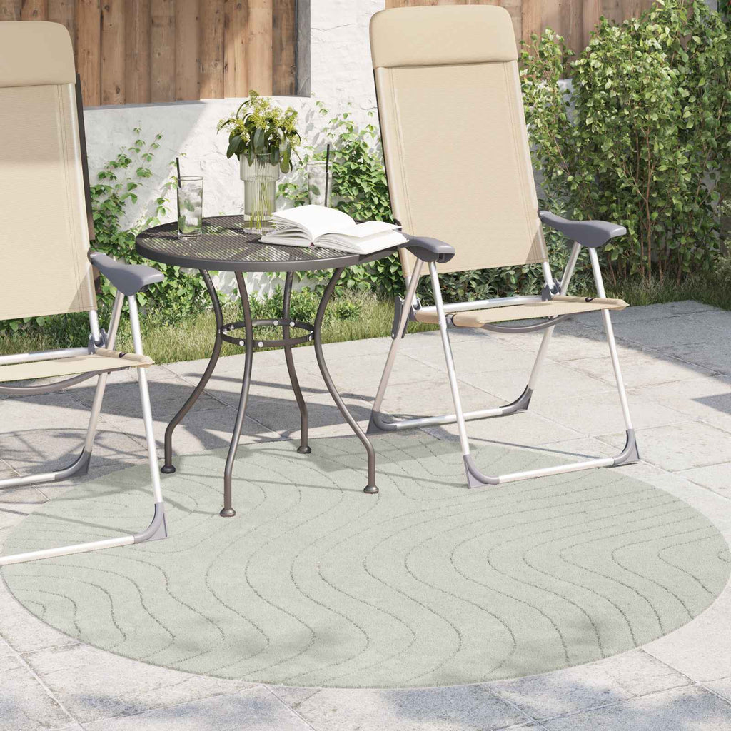 Bereichsteppiche Rund PALMERAS Grün Ø 160 CM Polyester