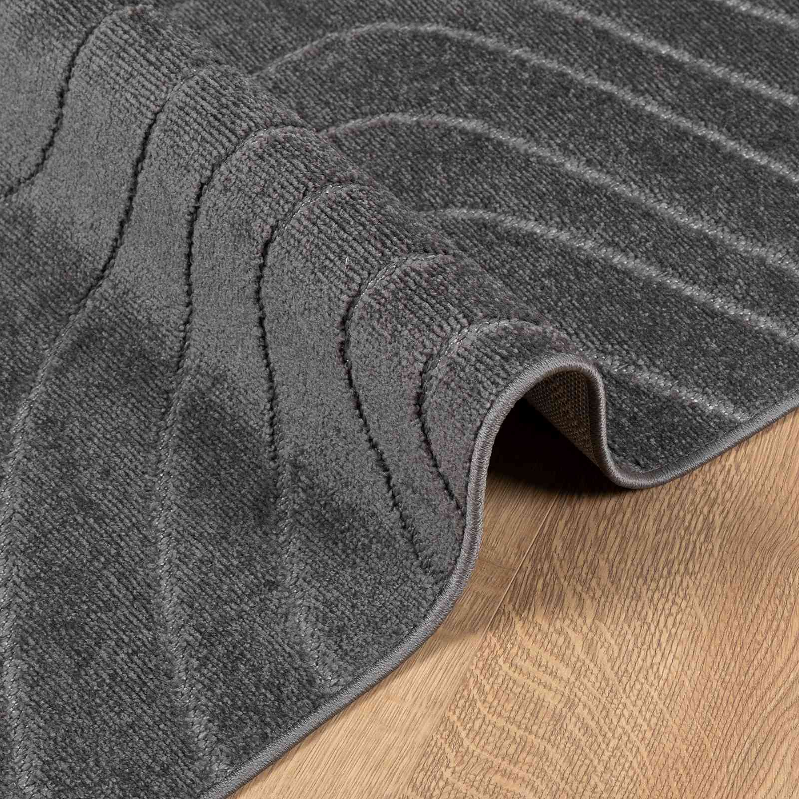 Bereichsteppiche PALMERAS Anthrazit 170 x 120 cm Polyester