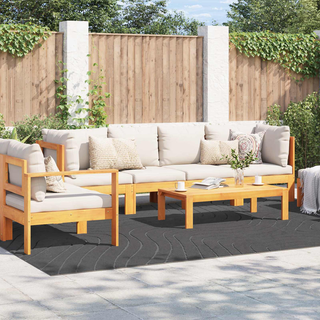 Bereichsteppiche PALMERAS Anthrazit 280 x 200 cm Polyester