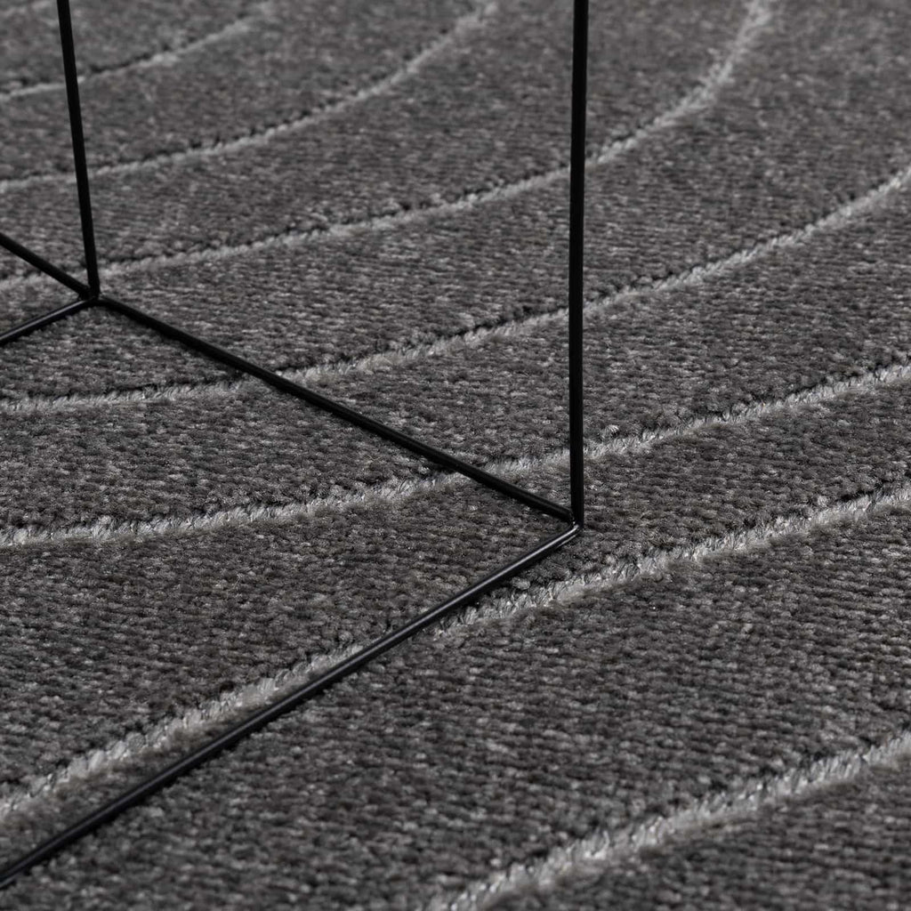 Bereichsteppiche PALMERAS Anthrazit 200 x 200 cm Polyester