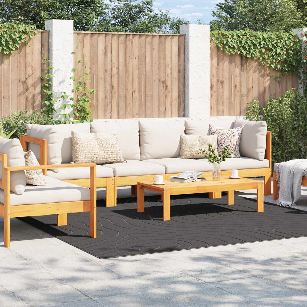 Bereichsteppiche PALMERAS Anthrazit 240 x 240 cm Polyester