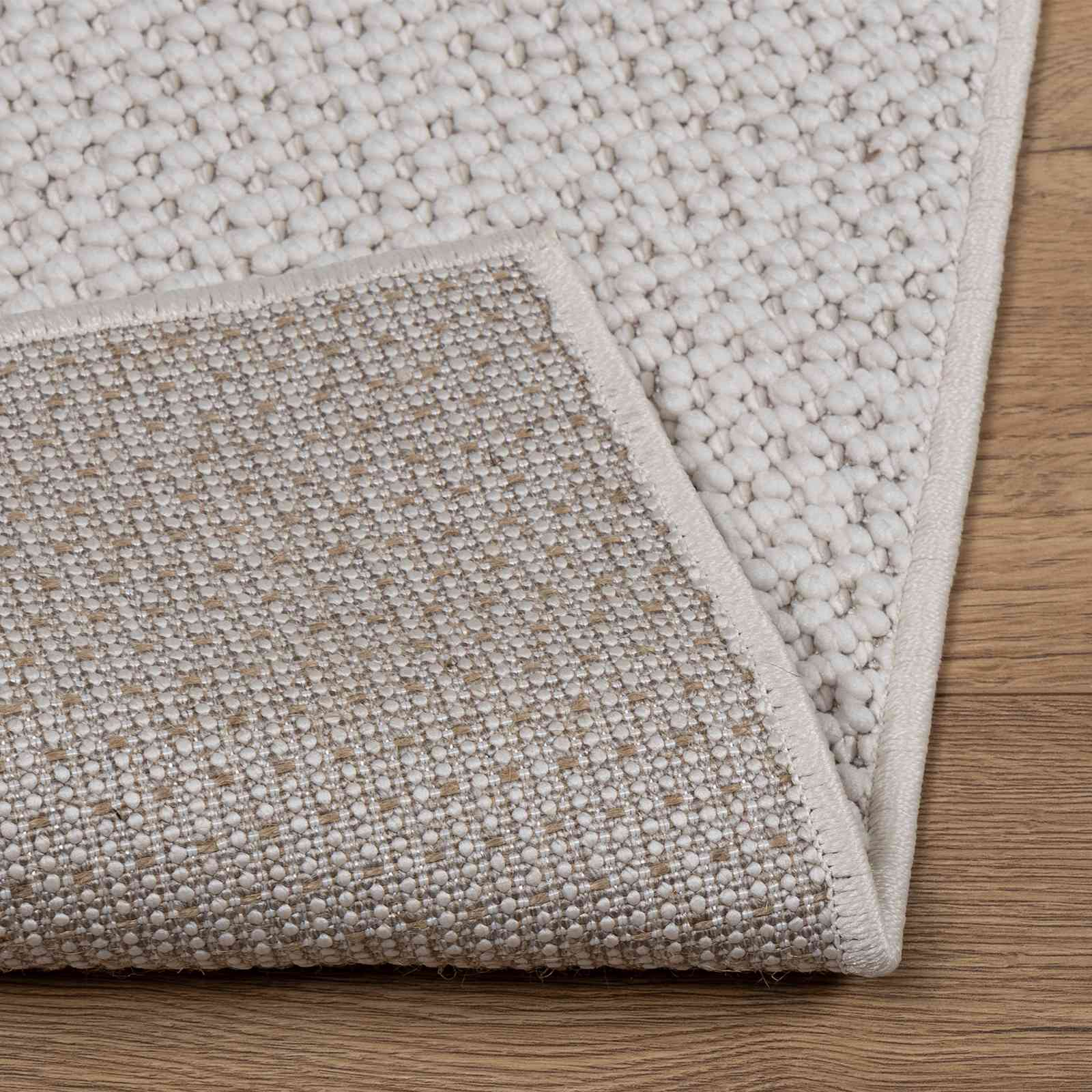 Bereichsteppiche Rechtwinklig LUGO Creme 150 x 80 cm Polyester