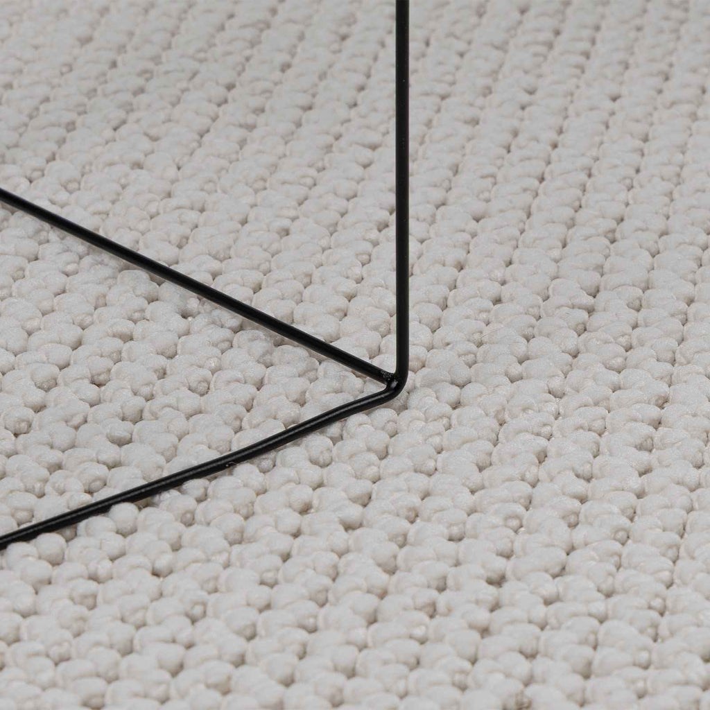 Bereichsteppiche Rechtwinklig LUGO Creme 150 x 80 cm Polyester